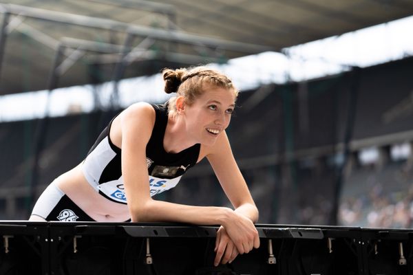 Imke Onnen (Hannover 96) waehrend der deutschen Leichtathletik-Meisterschaften im Olympiastadion am 25.06.2022 in Berlin